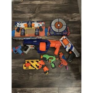 NERF gun Lot , Nerf Elite Target,‎ Mix Kid Toy Lot, X Shot Sealed